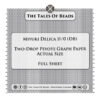 Actual size 2-drop peyote graph paper template for Miyuki Delica 11/0 seed beads