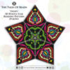 A big 3D peyote star with a floral motif beading graph preview