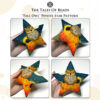 beaded stars with birds