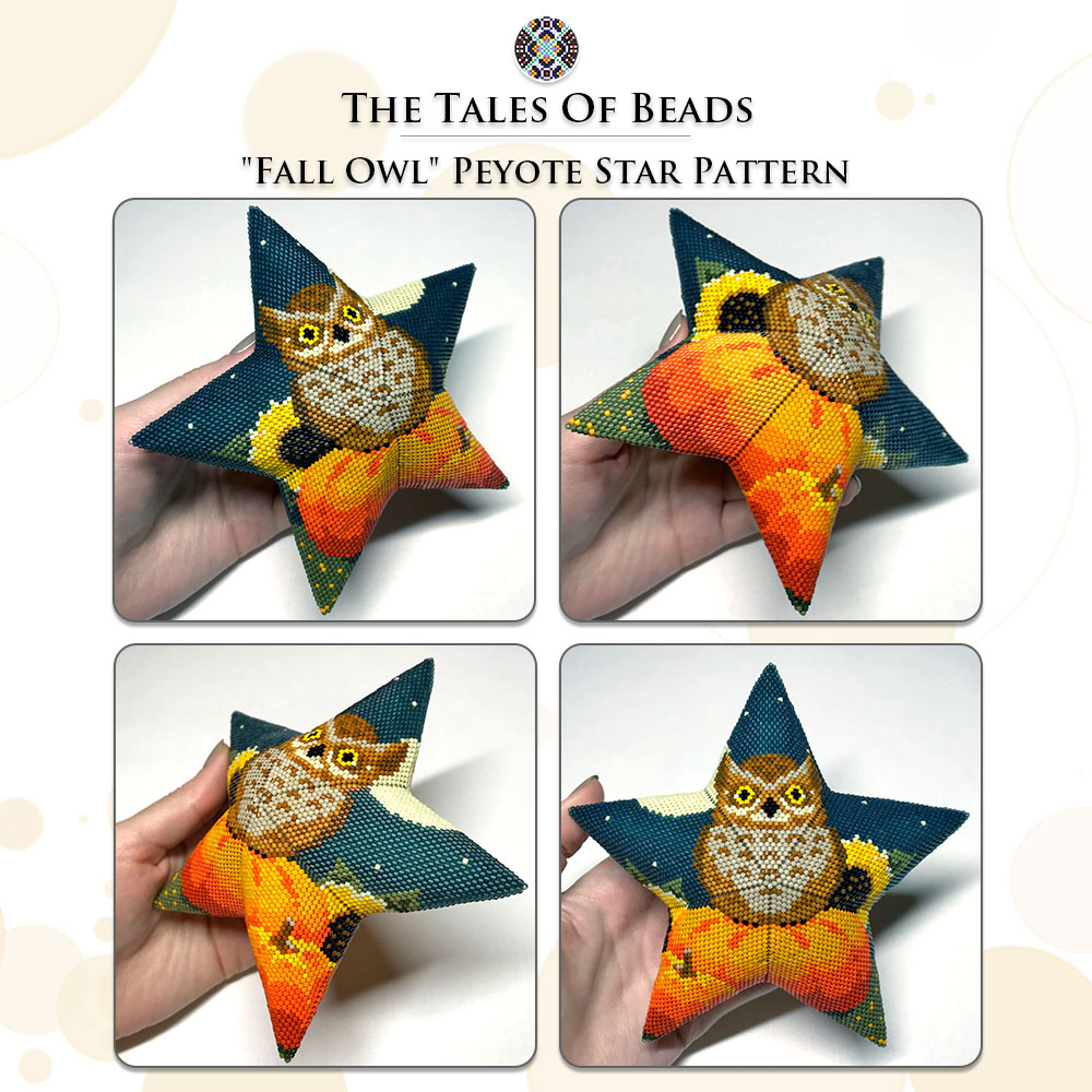beaded stars with birds