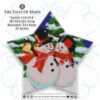 Snow Couple Peyote Star beading pattern preview