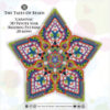 A 3D peyote star with a geometric motif beading graph preview