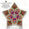 A 3D peyote star with a geometric motif beading graph preview