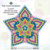 A small peyote star beading graph preview