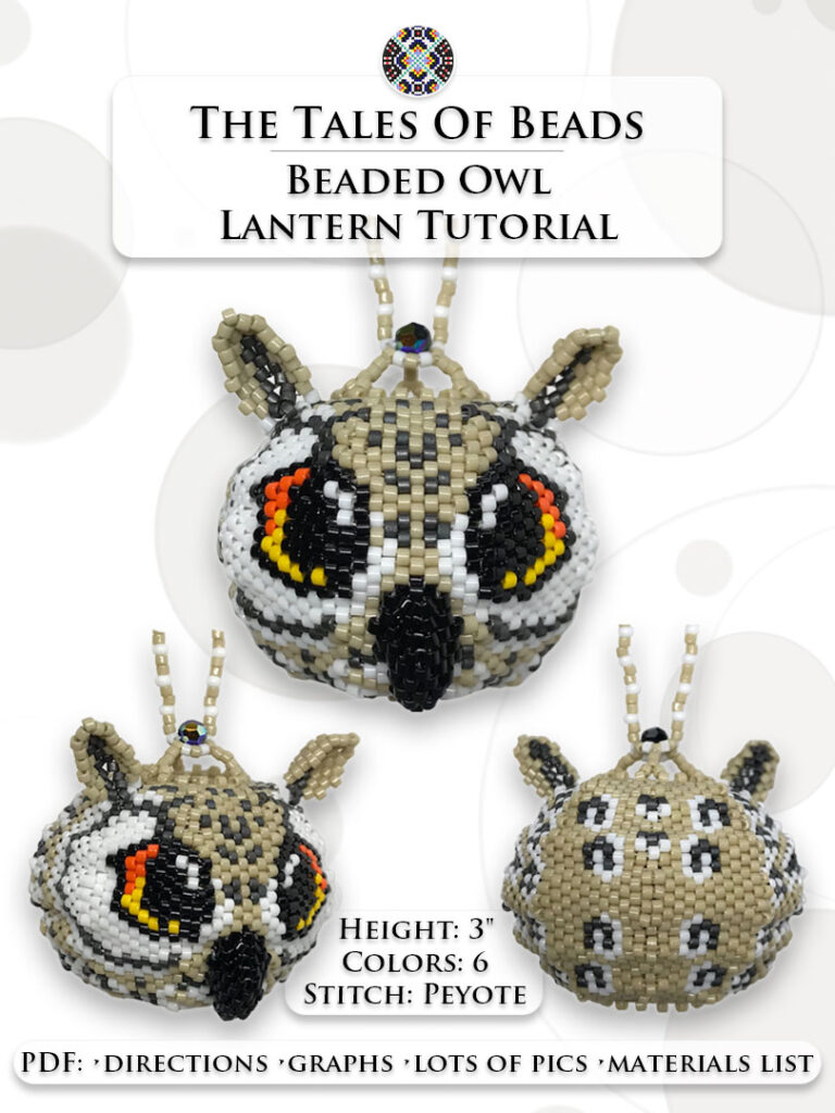 a beading tutorial for a 3D beaded owl