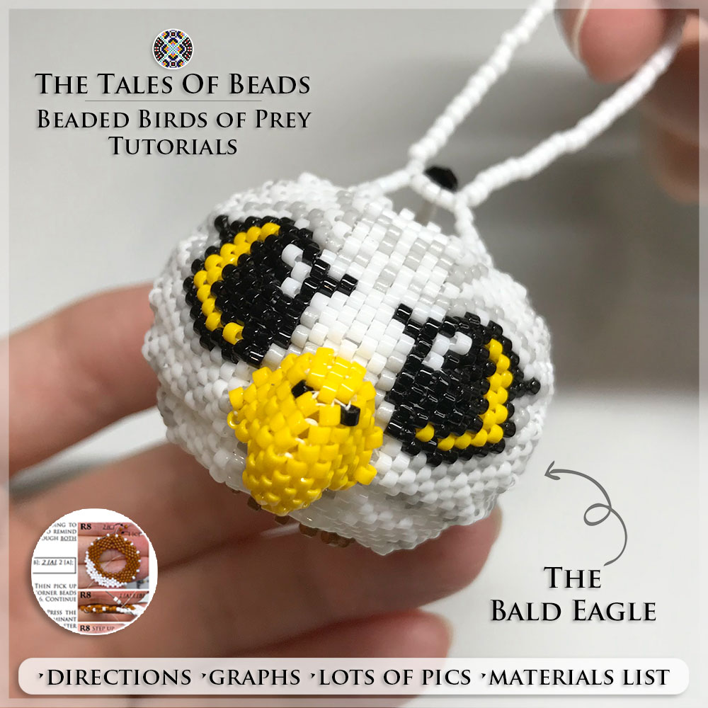 Beaded Eagle Ornament