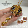 Beaded Snake figure held in hand to show size scale with bead tutorial extracts
