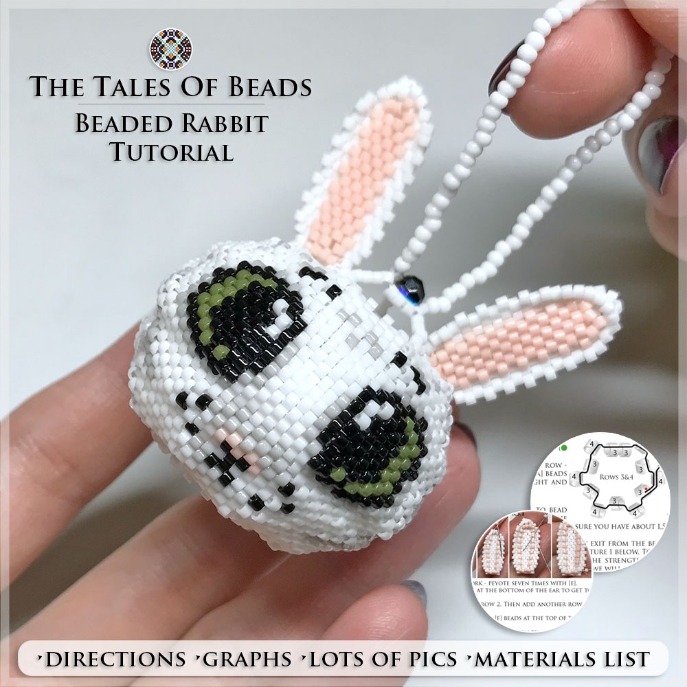 Rabbit Beading Tutorial - Easter Bunny - Beaded Animals Patterns