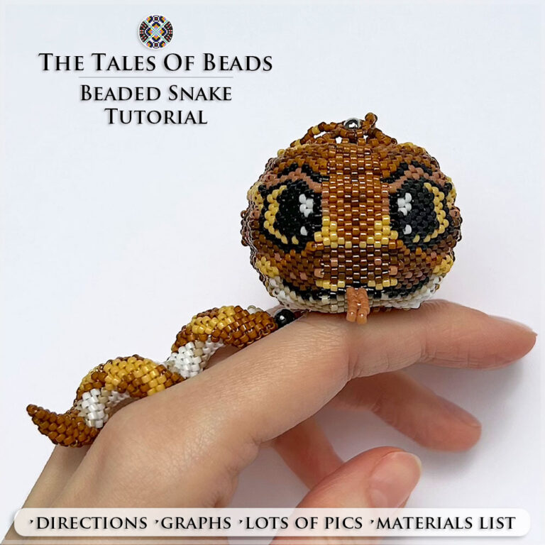 Snake Beading Tutorial - Graceful Python - Beaded Animals Patterns