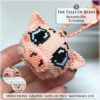 Beaded Pig figure held in hand to show size scale with bead tutorial extracts