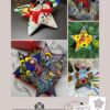 examples of finished peyote stars made using peyote star graph paper
