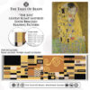a beading pattern for a loom bracelet with gustav klimt's kiss inspired motif