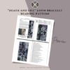 Klimt inspired loom bracelet bead pattern PDF file preview
