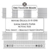 Actual size loom graph paper template for Miyuki Delica 11/0 seed beads