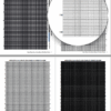 preview of loom seed bead graph paper for all sizes of Miyuki Delica beads