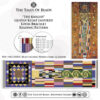 a beading pattern for a loom bracelet with gustav klimt's art inspired motif