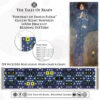 a loom beading pattern for bracelet with gustav klimt's art inspired motif