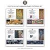 Beaded bracelets inspired by Gustav Klimt's artwork – loom beading pattern set preview