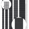 Printable beading graphs for loom or square stitch