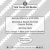 Actual size peyote graph paper template for Miyuki Delica 11/0 seed beads