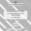 Actual size peyote graph paper template for Miyuki Delica 15/0 seed beads