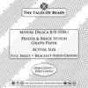 Actual size peyote graph paper template for Miyuki Delica 8/0 seed beads