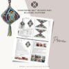 Peyote pod beading pattern PDF preview with graphs, word chart and instruction photos
