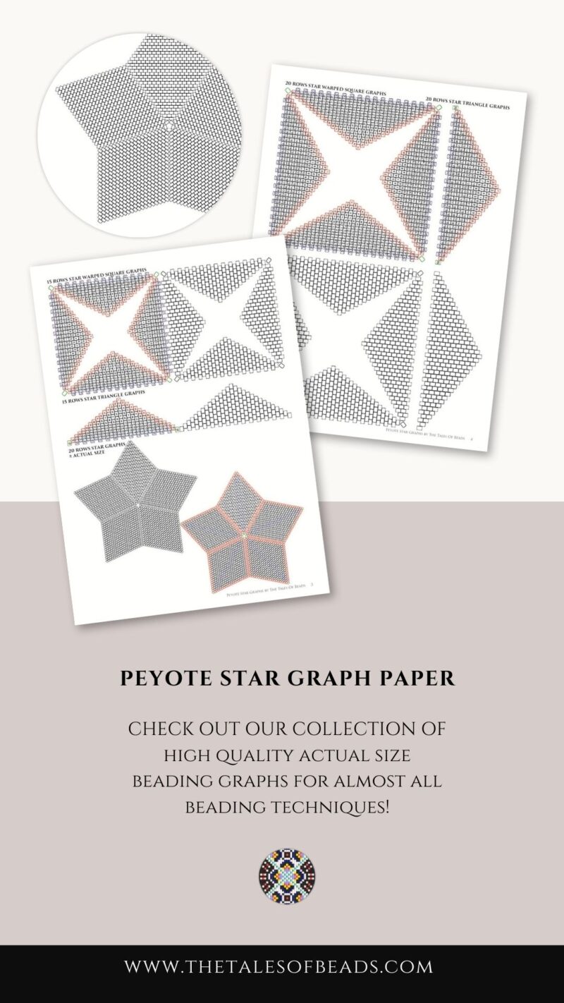Preview of beading graphs for peyote stars