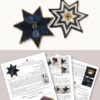 preview from the Dragon Scale Beaded Star PDF tutorial