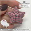 A small peyote star held in hand for scale