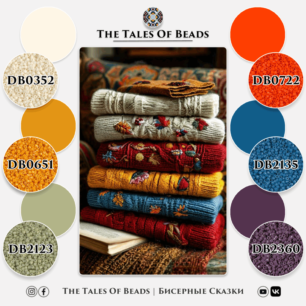 cose color palette for beading