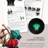A glowing diamond-shaped beaded lantern beading tutorial contents preview