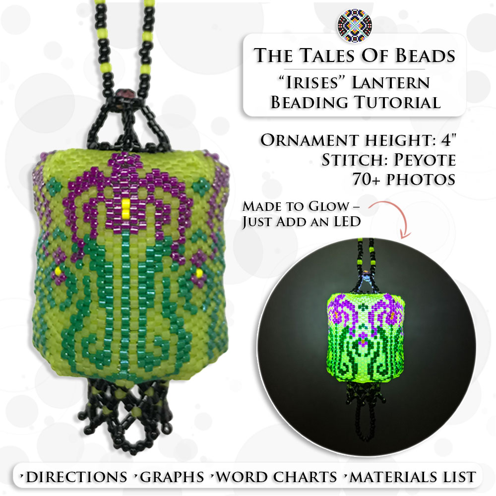 Glowing vs non-glowing peyote lanterns shown in one image