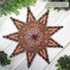 Maharani 2-drop peyote star beaded by Just Believe Creations