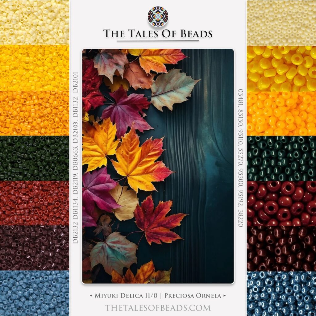🍂 3 Fall Color Palettes for Your Next Beading Project - The Tales Of Beads