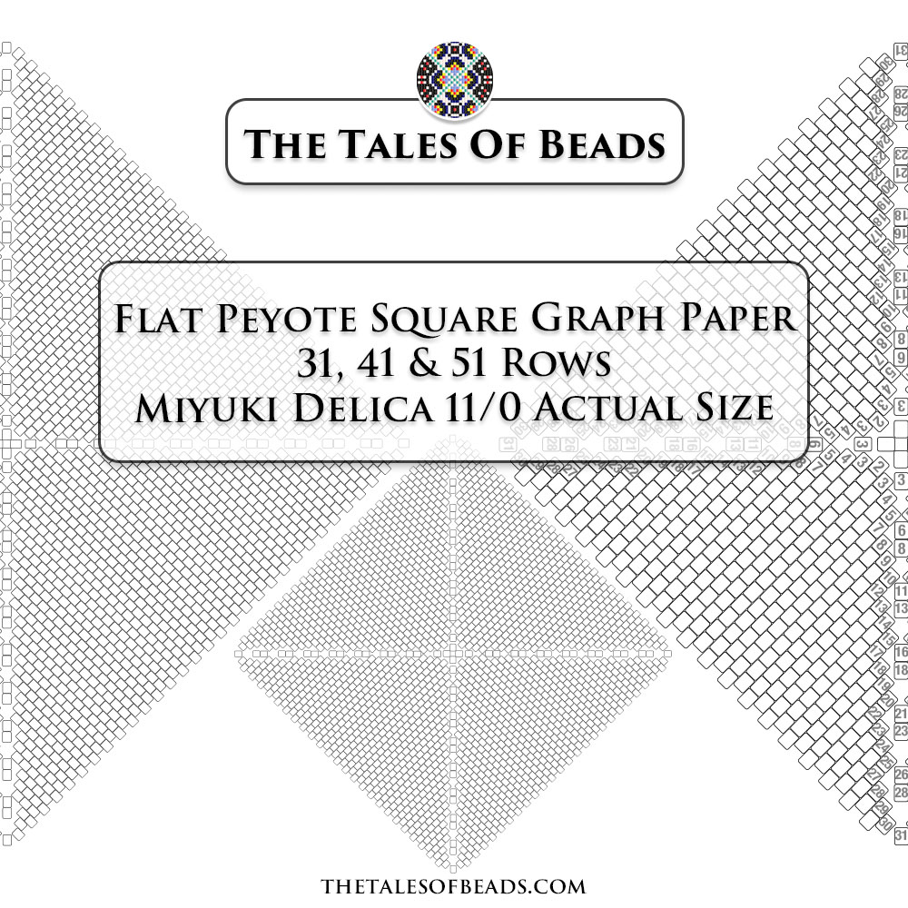 Flat Peyote Square Beading Graphs Preview