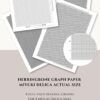 Beading graphs for herringbone stitch - Miyuki Delica actual size