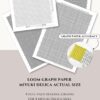 Beading graphs for loom beading - Miyuki Delica actual size