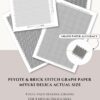 Beading graphs for peyote and brick stitch - Miyuki Delica actual size