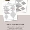 Preview of the pages of the beading graphs for peyote pods
