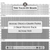 Two-Drop Peyote Beading Graphs for the four sizes of Miyuki Delica beads preview