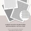 Beading graphs for 2-drop peyote stitch - Miyuki Delica actual size
